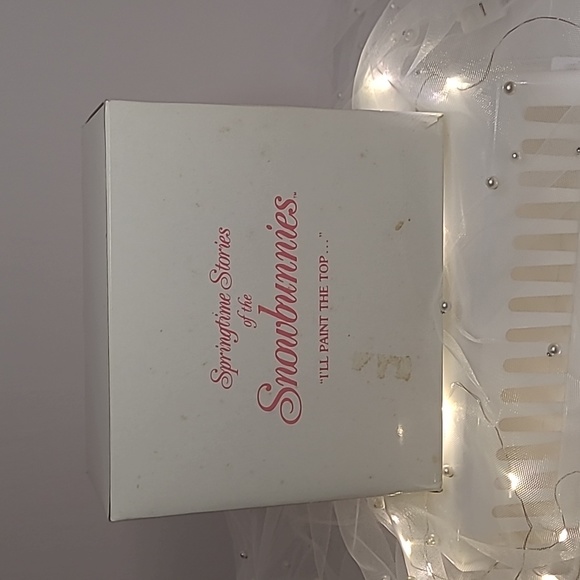 1994 Dept 56 Springtime Stories Snowbunnies I'll Paint The Top Figurine In Box - Picture 3 of 7